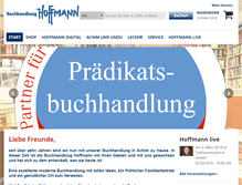 Tablet Screenshot of buecher-hoffmann.de